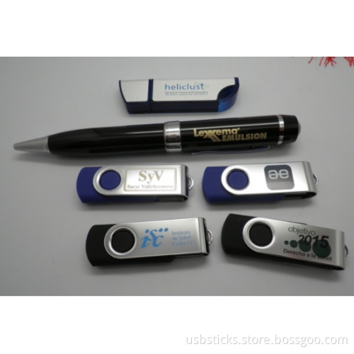 branded cheapest usb pen drive with pen shaped and twist style